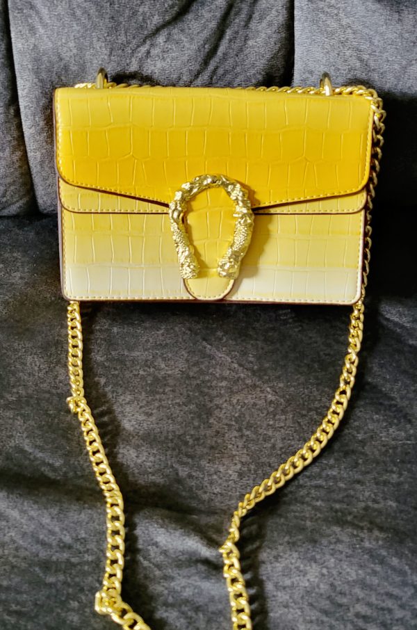 Cartera amarilla herradura - Imagen 2