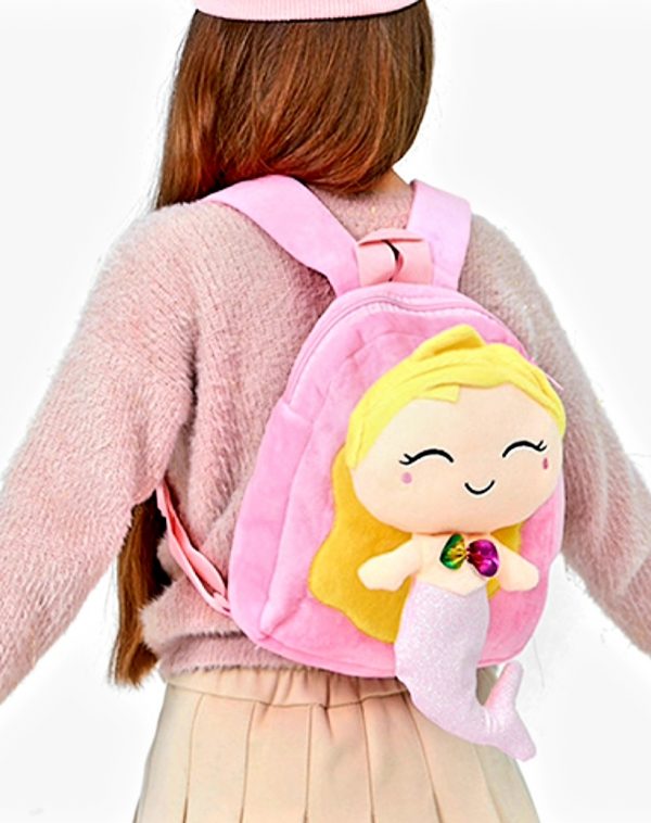 Mochila sirena rosada