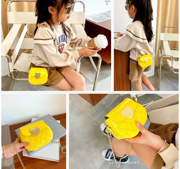 Bolso corazón de niña
