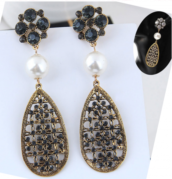 Arete con perlas