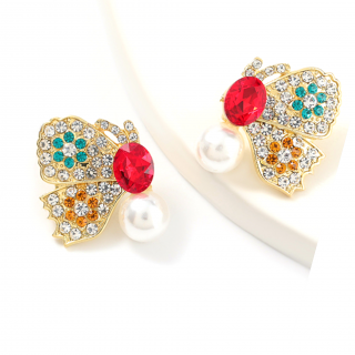 ARETE MARIPOSA Y PERLA