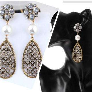 Arete con perla