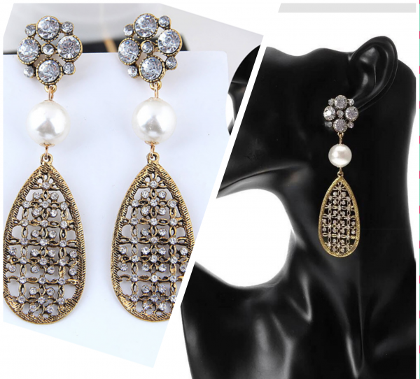 Arete con perla