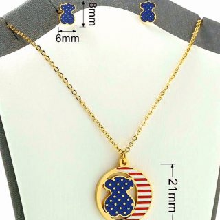 Set cadena y arete oso TOUS