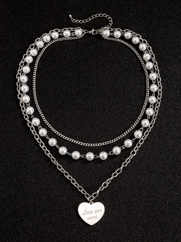 Collar dos caídas perlas - Imagen 3
