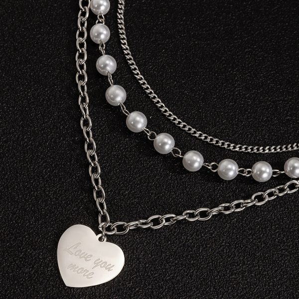 Collar dos caídas perlas - Imagen 2