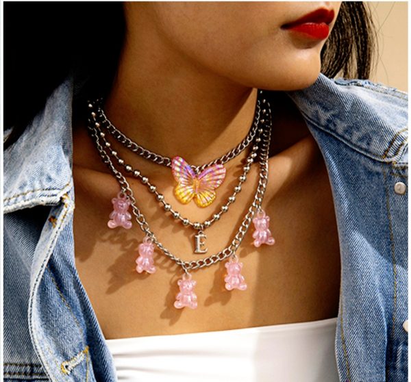 Collar mariposa y osos