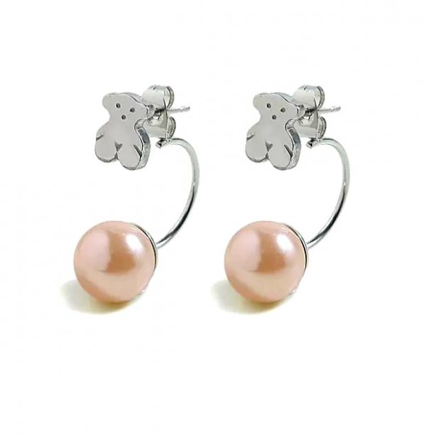 ARETE PERLA Y OSO
