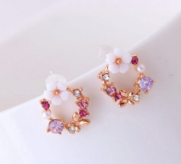 Arete flor y mariposa - Imagen 2