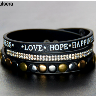 PULSERA LOVE, HOPE, HAPPINESS