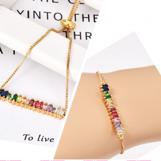 Pulsera ajustable multicolor