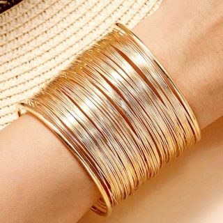 Pulsera abierta ancha