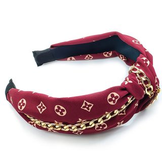 Diadema con cadena LV
