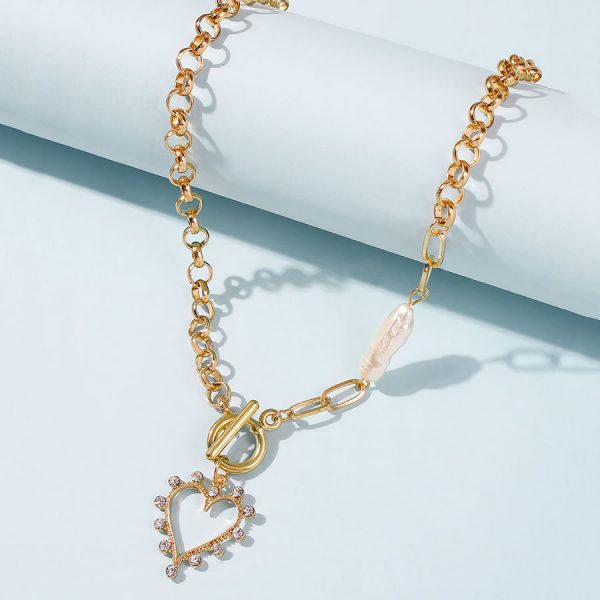 Collar corazón y perla - Imagen 3