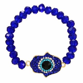 Pulsera cristales ojo de palma