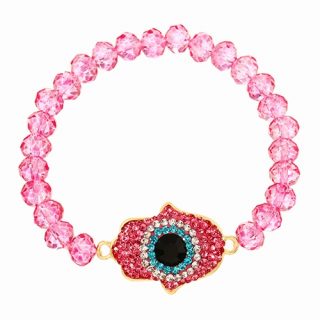 Pulsera cristales ojo de palma