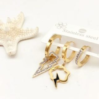 Set arete acero inoxidable