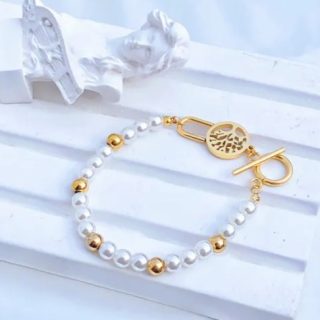 Pulsera perlas árbol