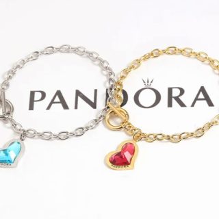 2 pulseras P-andora corazón