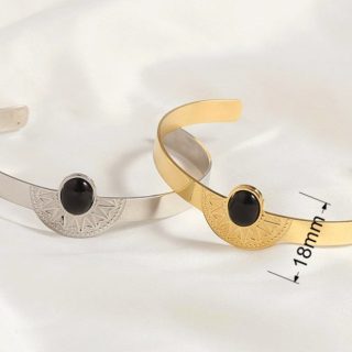 2 pulseras de acero inoxidable