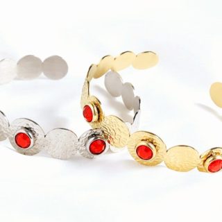2 pulseras acero inoxidable
