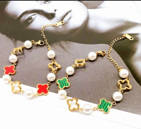 Pulsera Van-Cleef rojo