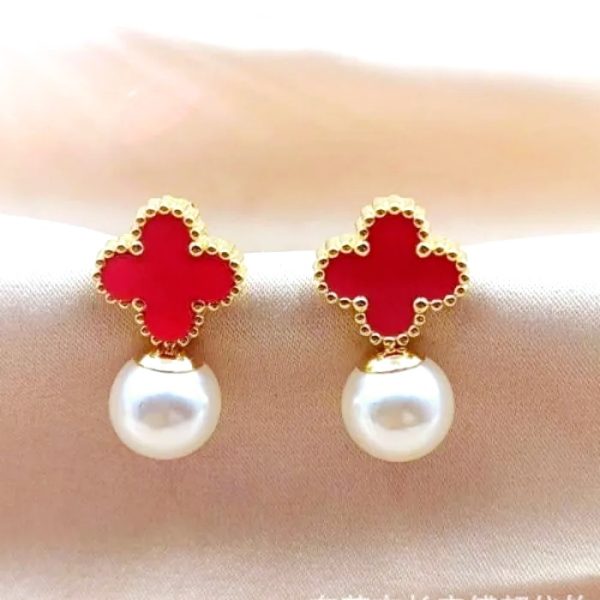 Arete perla Van-Cleef