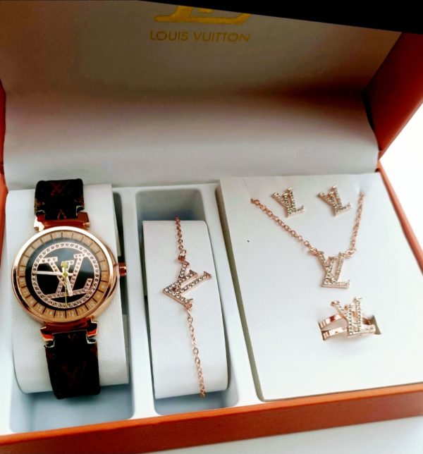 Juego reloj y joyería LV