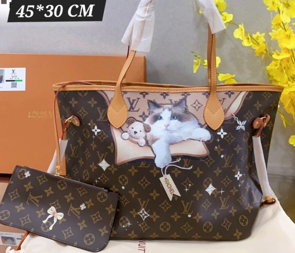 Bolso LV Neverfull 2 pcs con caja