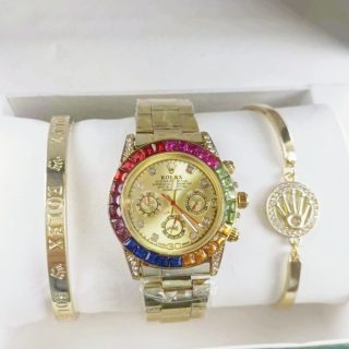 Juego reloj y pulseras R-olex
