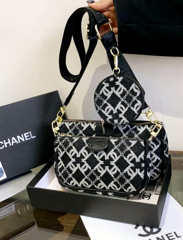 Bolso Cha-nel 3 pcs con caja