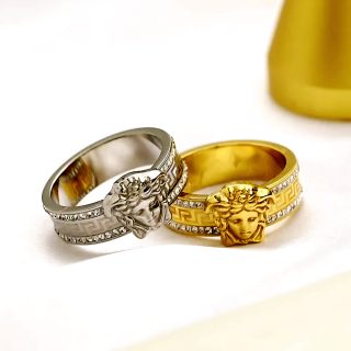 Anillo V-ersace gold #7