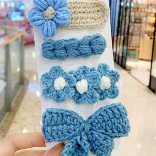 Juego de ganchitos tejidos