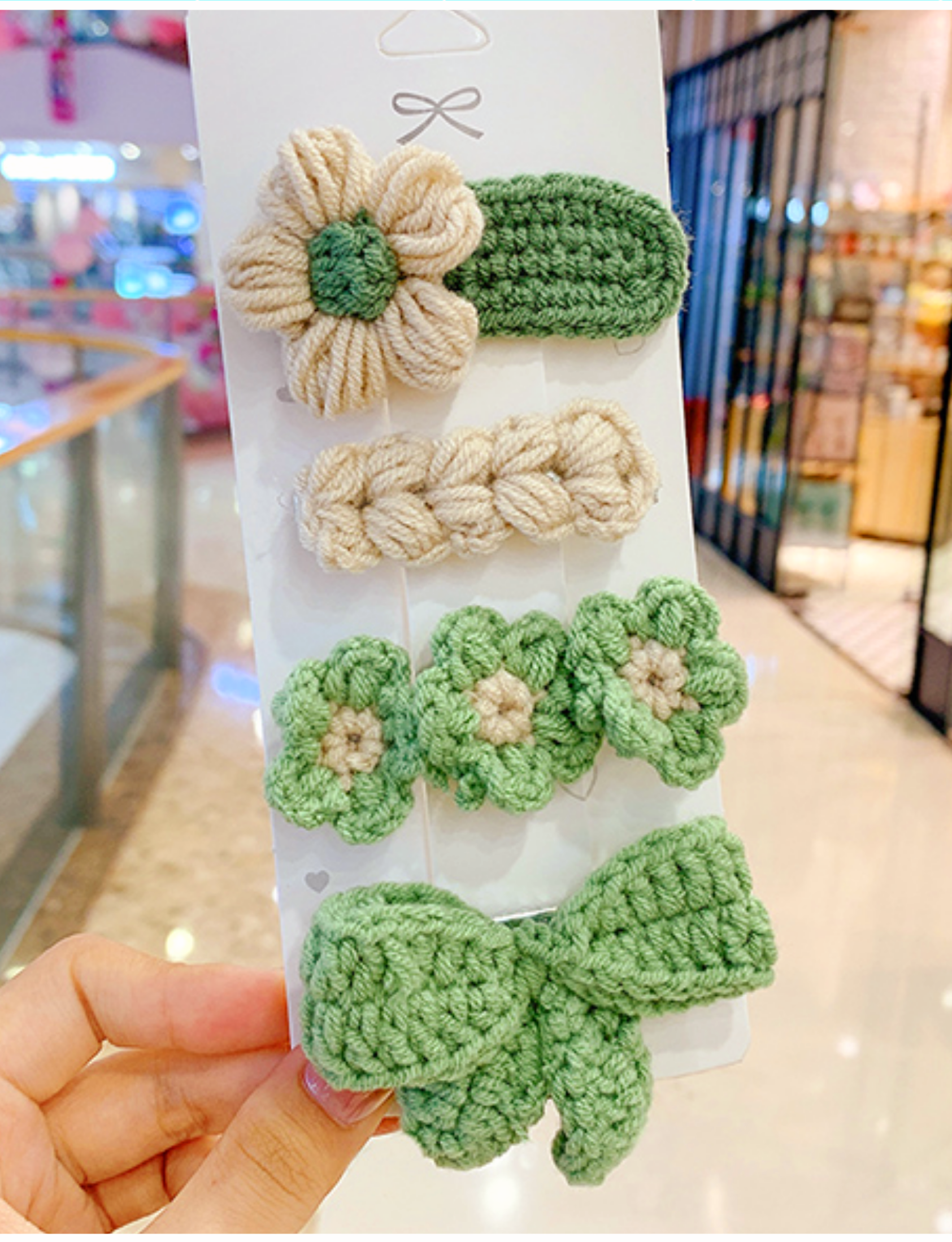 Juego ganchitos tejidos